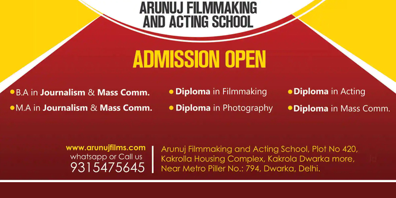 Dazzlerr Institute: Arunuj Film Making & Acting School