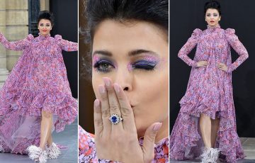 Dazzlerr: Aishwarya Rai Bachchan Stuns at Paris Fashion Week in Giambattista Valli Outfit