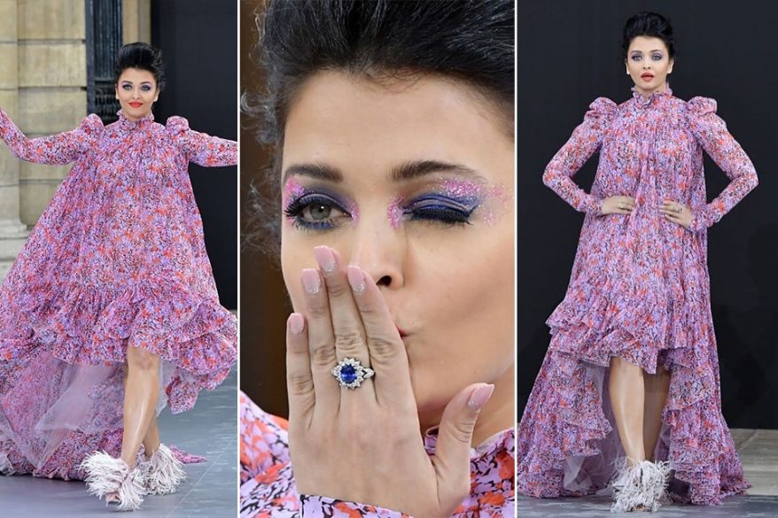 Aishwarya Rai Bachchan Stuns at Paris Fashion Week in Giambattista Valli Outfit