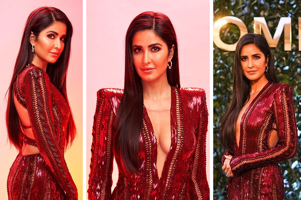 Which Look Of Katrina Kaif In Red Corset Style Bodycon Dress Is Your  Favorite - video Dailymotion