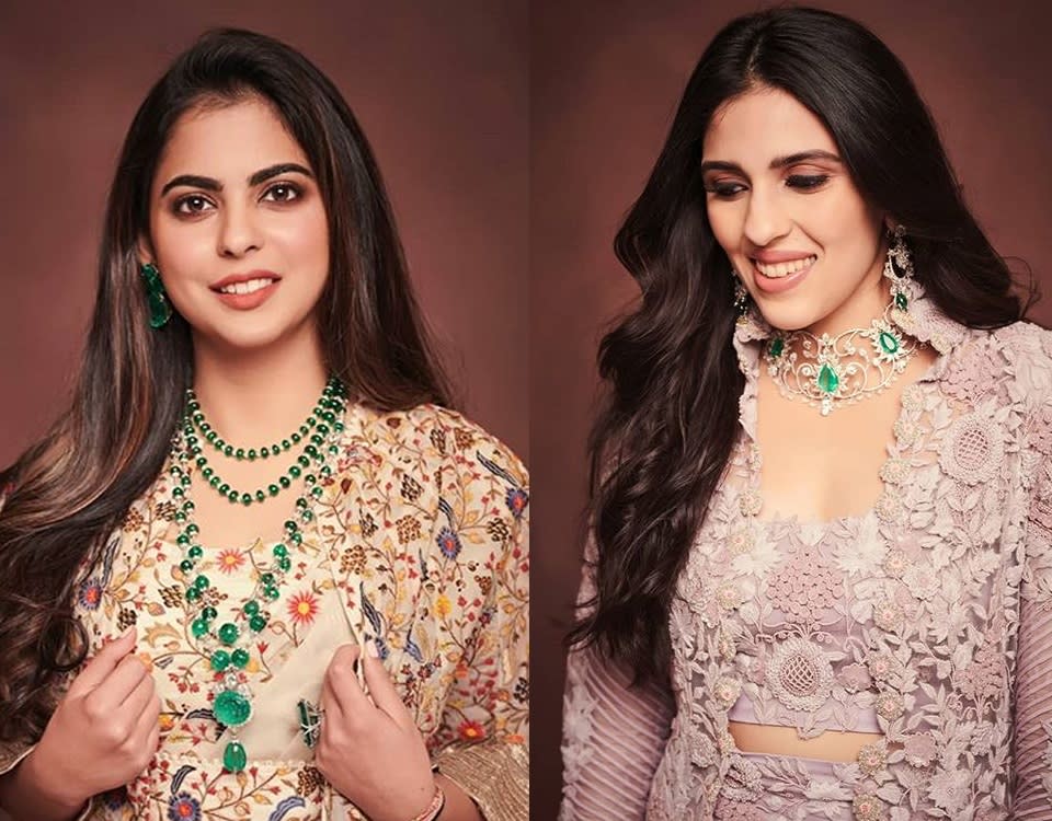 Dazzlerr: The Ambani Girls Looked Spectacular in Anamika Khanna Creations