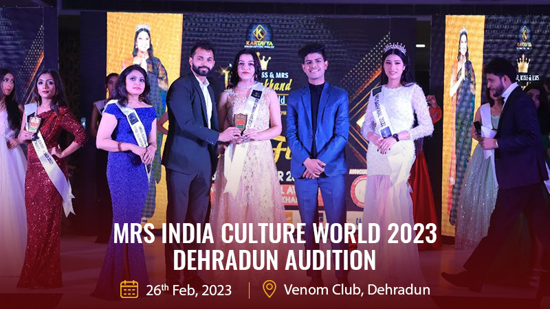 Dazzlerr - MRS INDIA CULTURE WORLD 2023 - DEHRADUN AUDITION