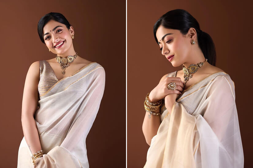 Dazzlerr: Rashmika-ethnic-vibes