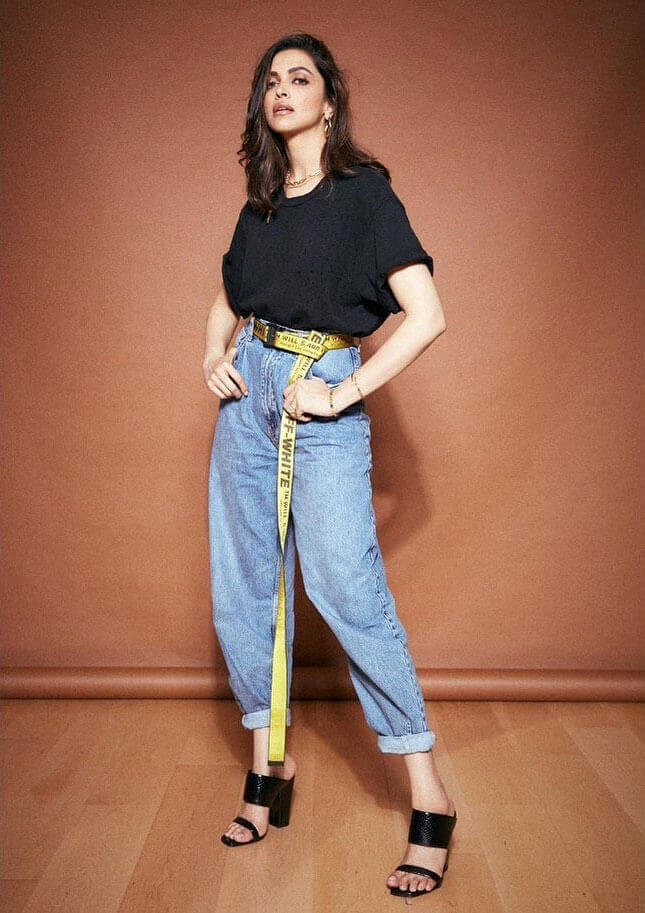 Dazzlerr - Deepika’s Unconventional Denim Fits Best in The Spring Season
