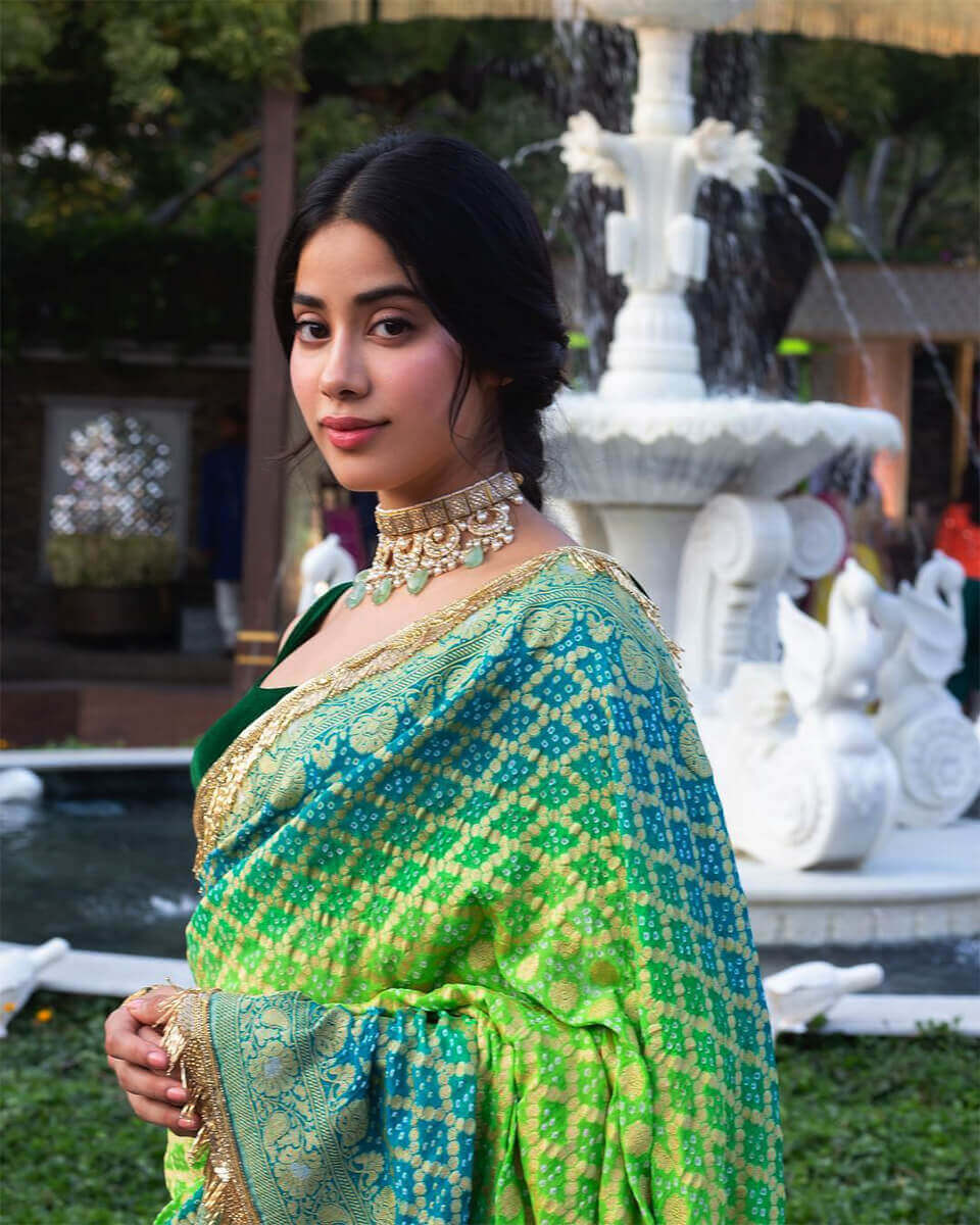Dazzlerr - Janhvi Kapoor’s Ethnic Outfits is a Perfect Choice for Summers Wedding