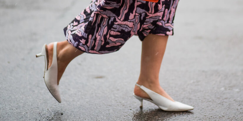Kitten Heels with a Tee for Subtle Sophistication