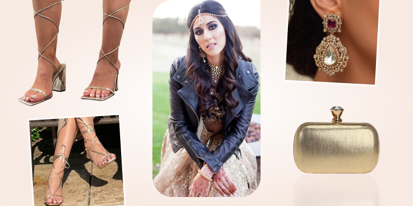 Reception Royalty_ Lehenga with Leather Jacket