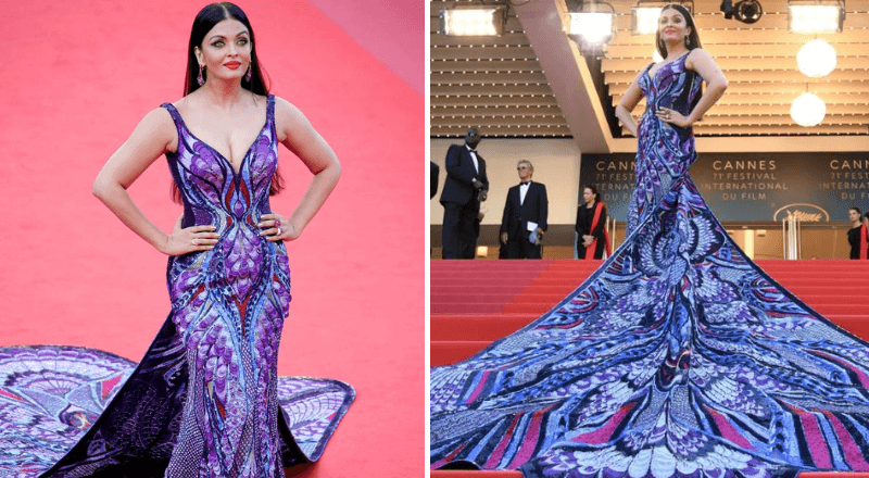purple butterfly gown