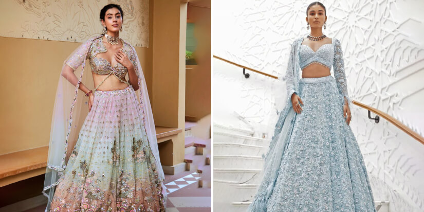 Pastel Lehengas