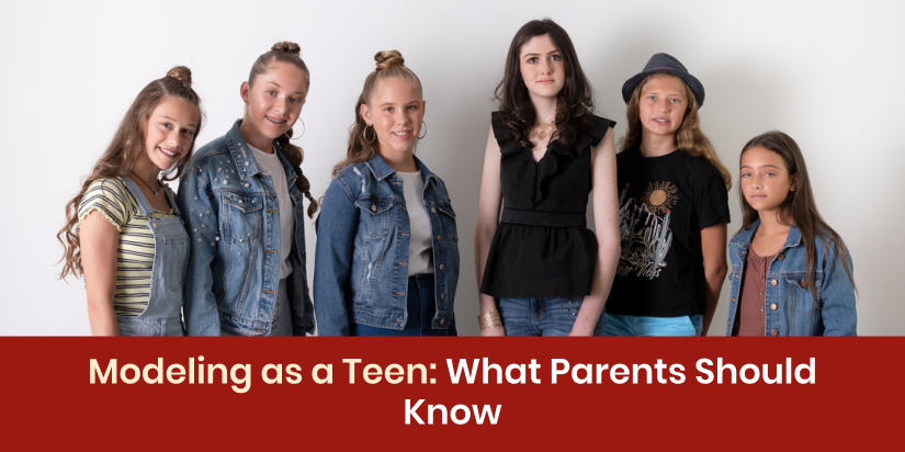 group of teen models