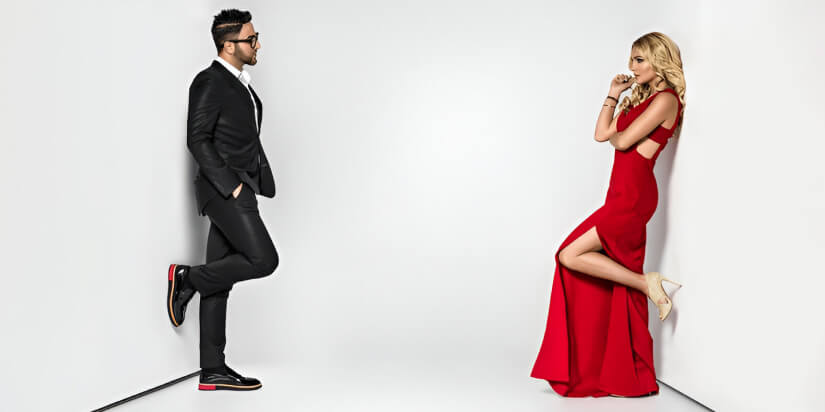 Outfit guidelines for male and female models