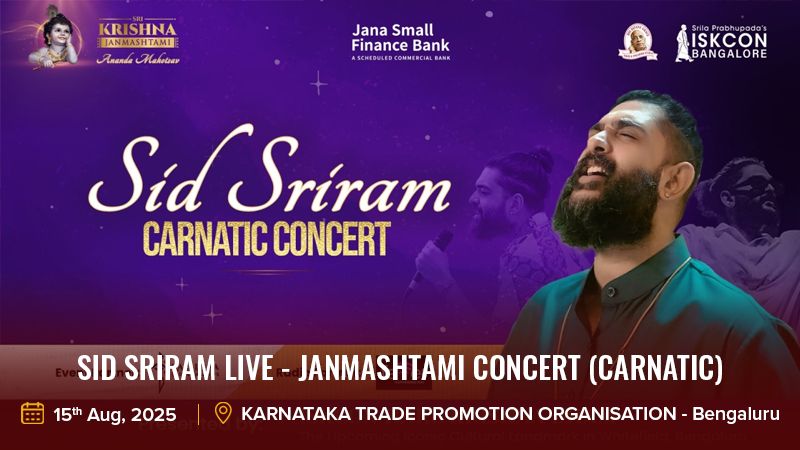 Sid Sriram LIVE – Janmashtami Concert (Carnatic)