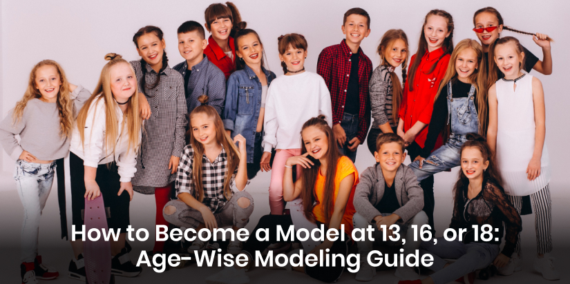 group of young models