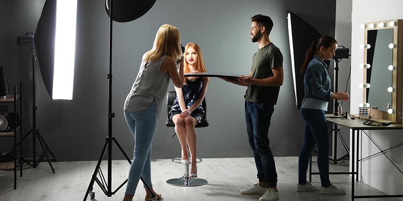 photo studio with professional