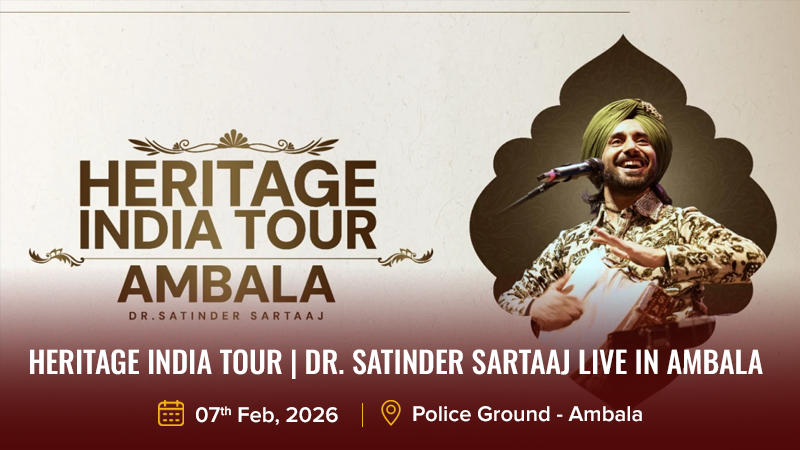 Heritage India Tour _ Dr. Satinder Sartaaj Live In Ambala