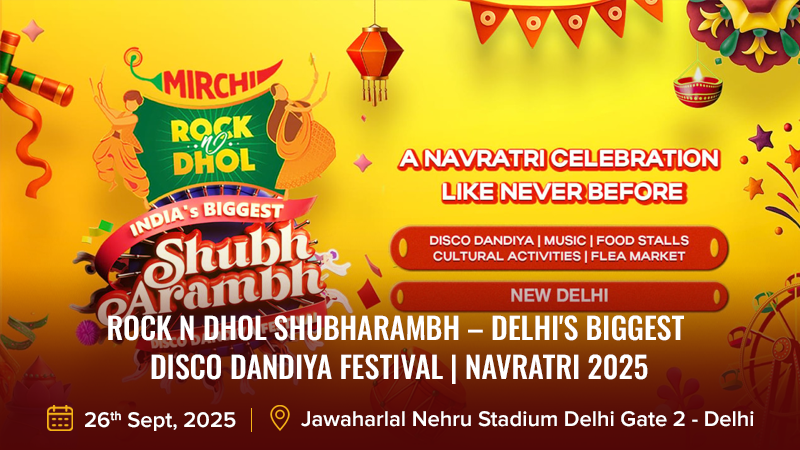 Rock N Dhol Shubharambh – Delhi's Biggest Disco Dandiya Festival _ Navratri 2025