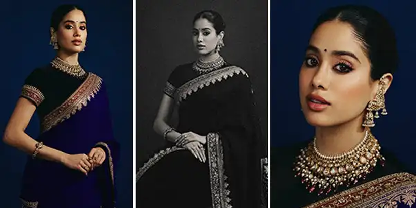 Jahnvi Kapoor Sari Look