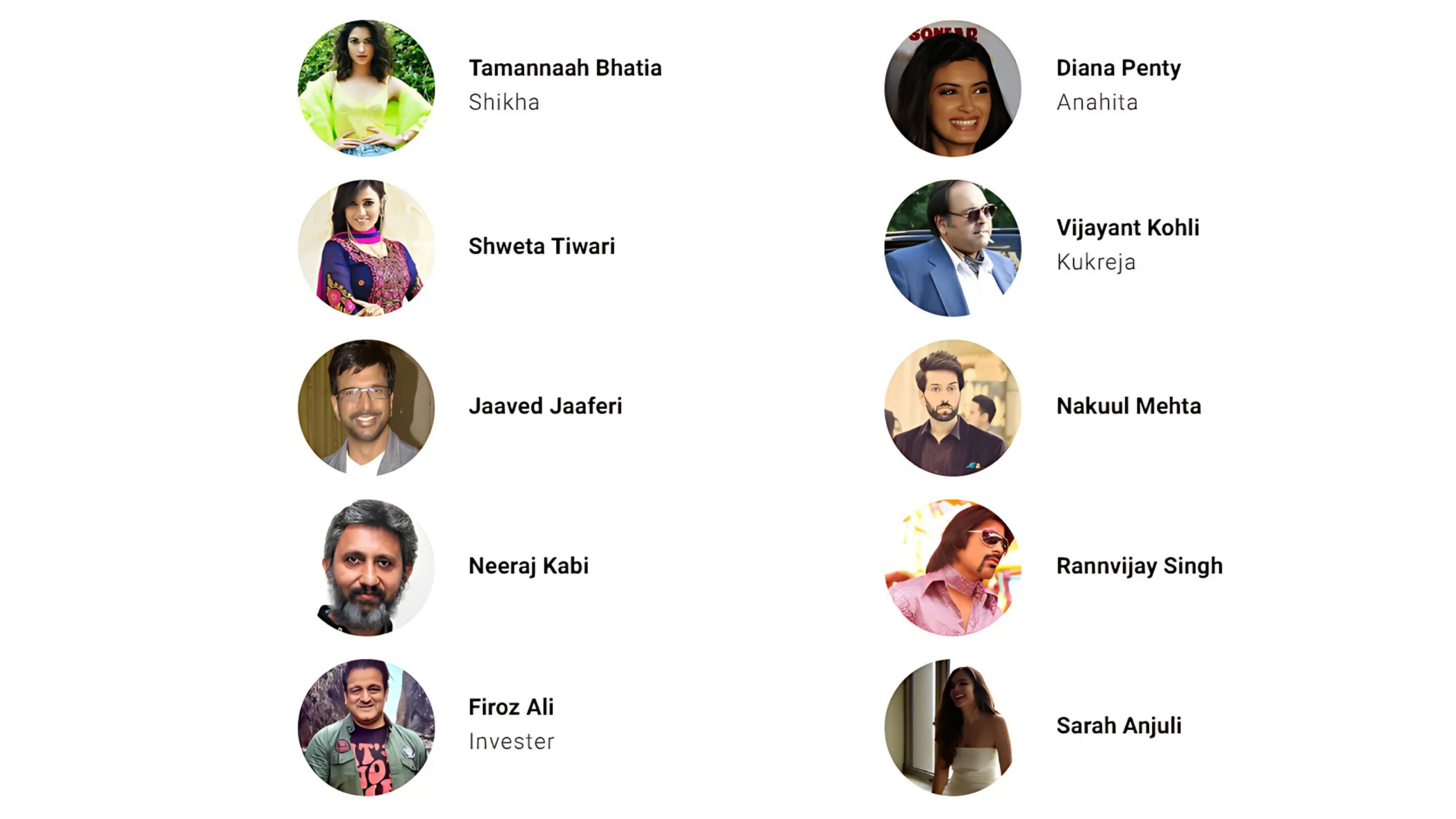 Star cast