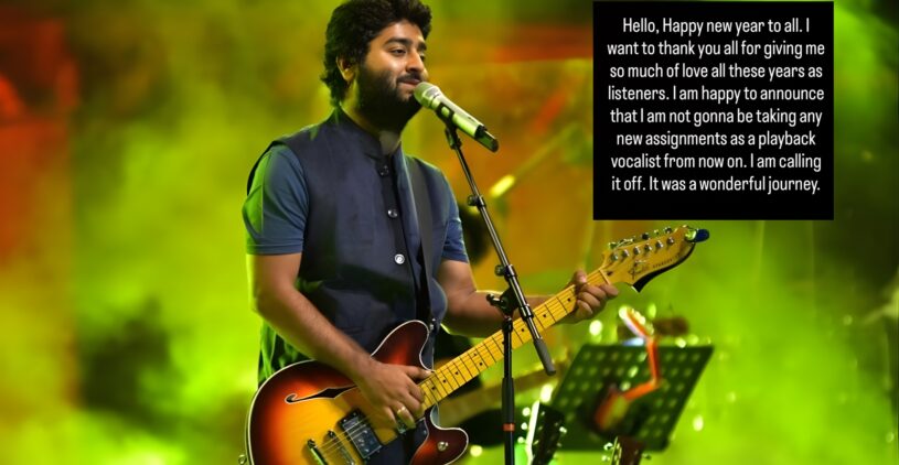 Arijit Singh Announces Retirement from Playback Singing – End of an Era!