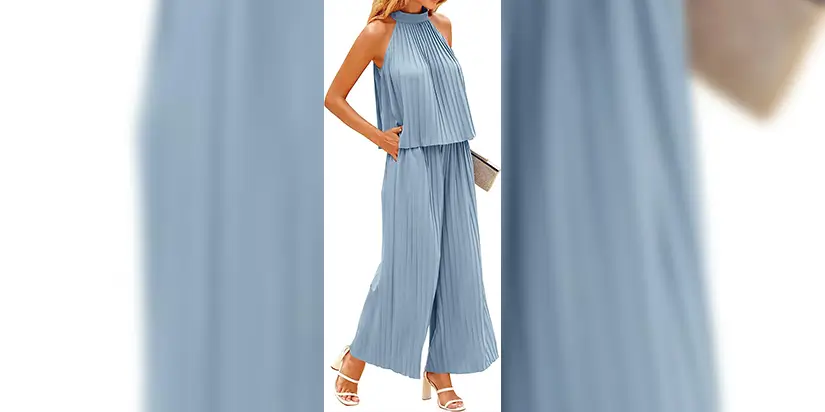 The Plissé Pleated Set