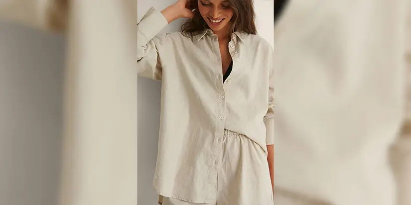 The _Cool-Girl_ Slip & Oversized Hemp Button-Down