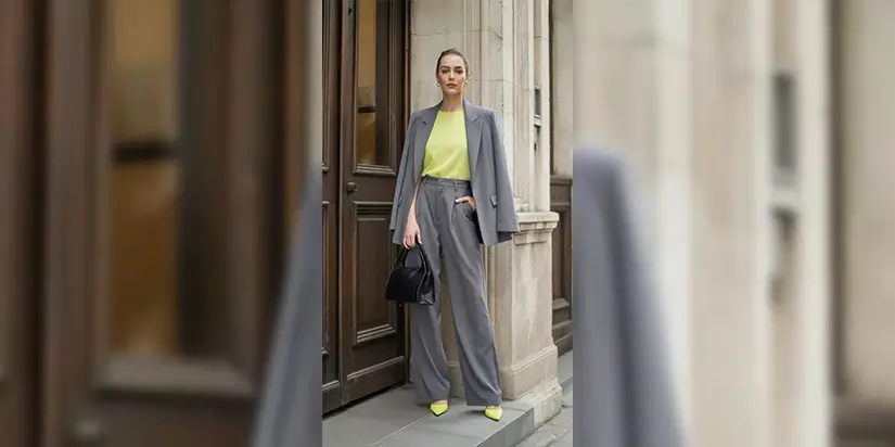 Cloud White, Steel Grey & Acid Lime Combination_