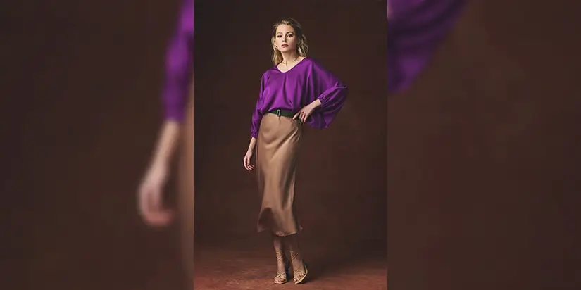 Electric Violet & Sand Beige Combination_