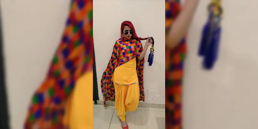 Jasmin Sandlas in Vibrant Phulkari_