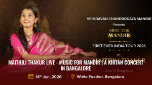 Maithili Thakur Live - Music for Mandir _ A Kirtan Concert in in Bangalore
