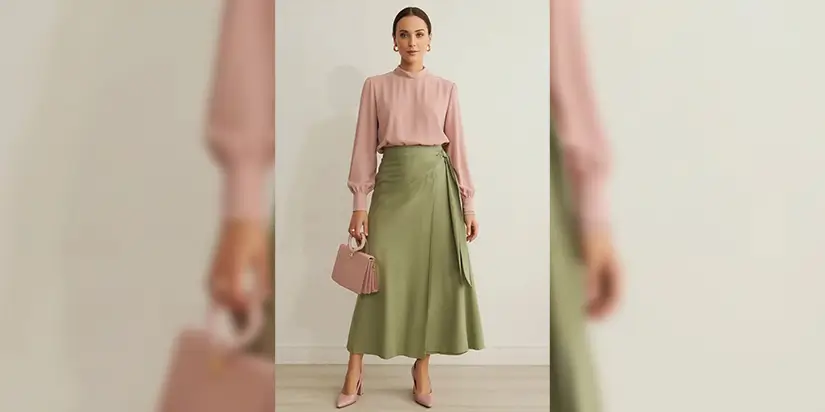 Rosewood Pink & Deep Olive Combination_