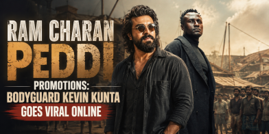 Ram Charan Peddi Promotions: Bodyguard Kevin Kunta Goes Viral Online