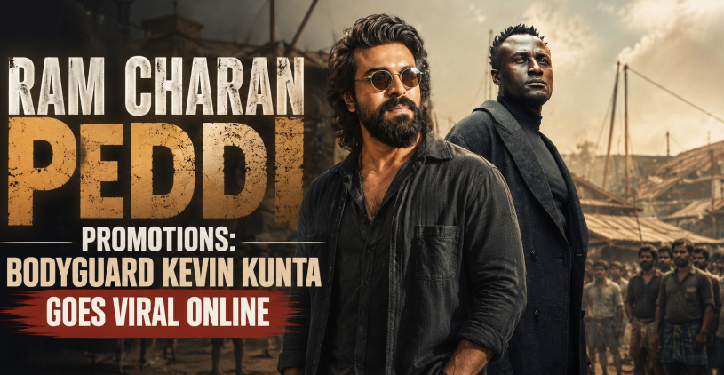 Ram Charan Peddi Promotions: Bodyguard Kevin Kunta Goes Viral Online