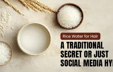 Rice water for hair