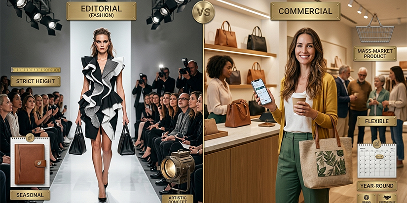 Commercial Modeling Vs Fashion Modeling
