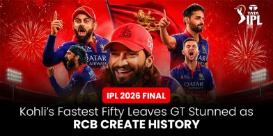 IPL 2026 Final: Kohli’s Fastest Fifty Leaves GT Stunned as RCB Create History