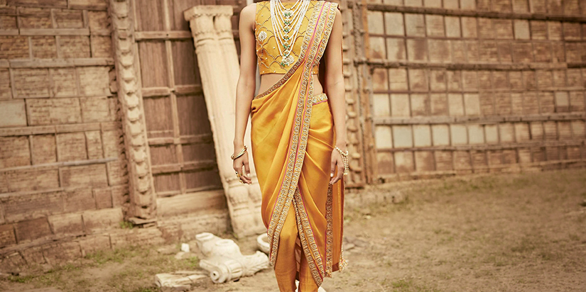 The Dhoti Style Drape