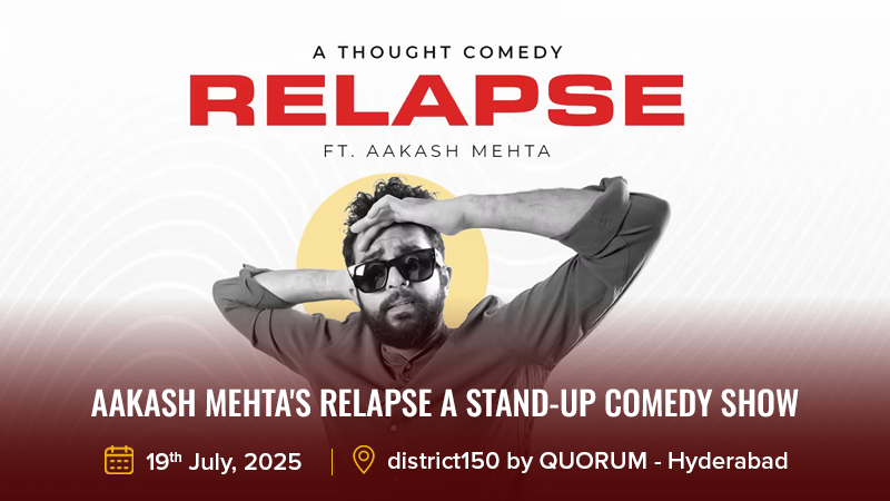 Aakash Mehta's Relapse a stand-up comedy show