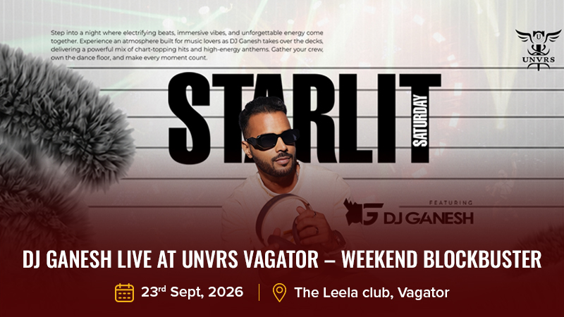 DJ Ganesh Live at UNVRS Vagator – Weekend Blockbuster