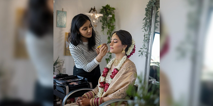 Makeup Artist for a Wedding Shoot