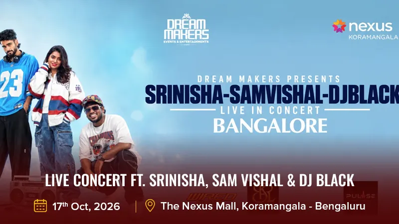 LIVE CONCERT ft. Srinisha, Sam Vishal & DJ Black
